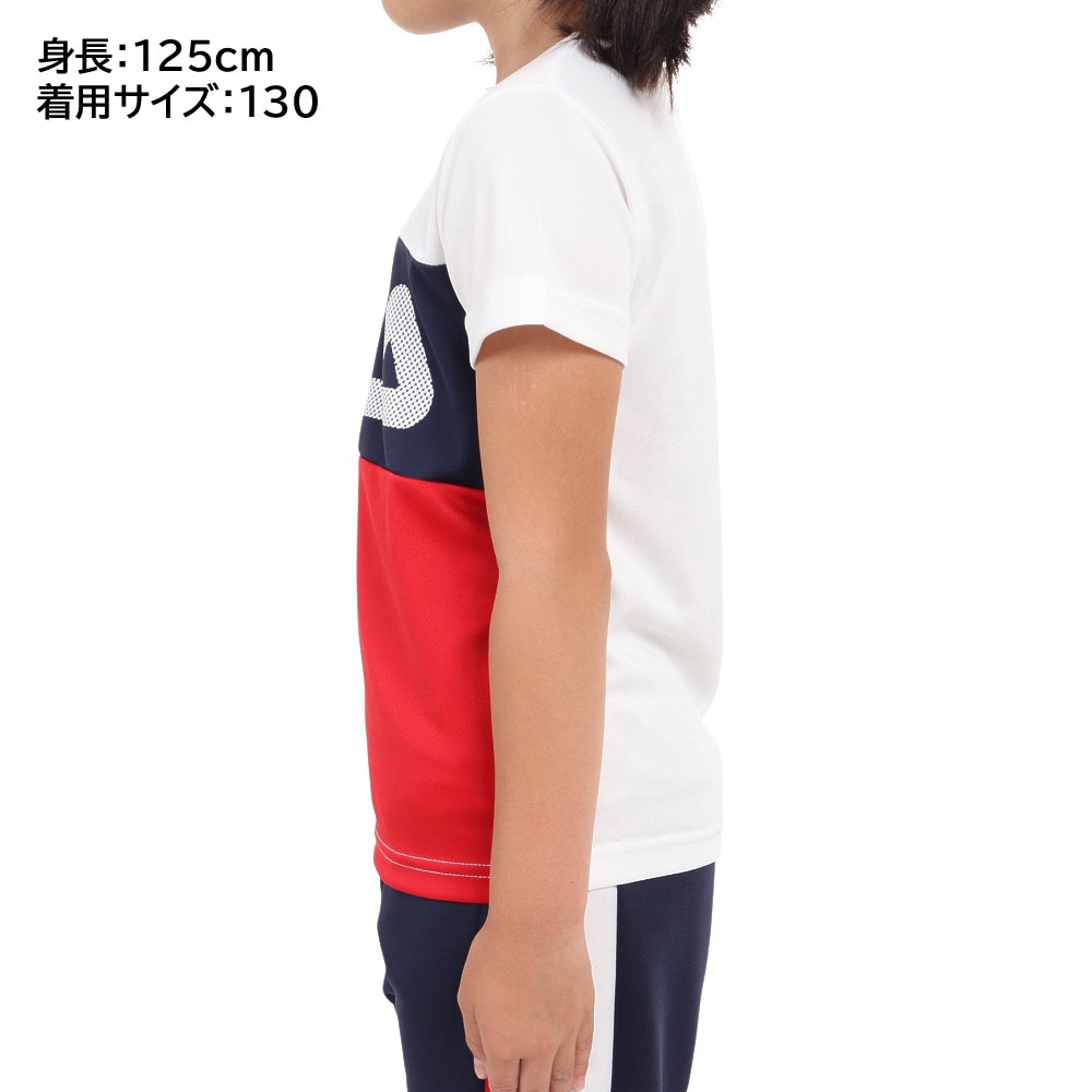 フィラ（FILA）（キッズ）ガールズ 半袖ロゴTシャツ 113-700 OWT