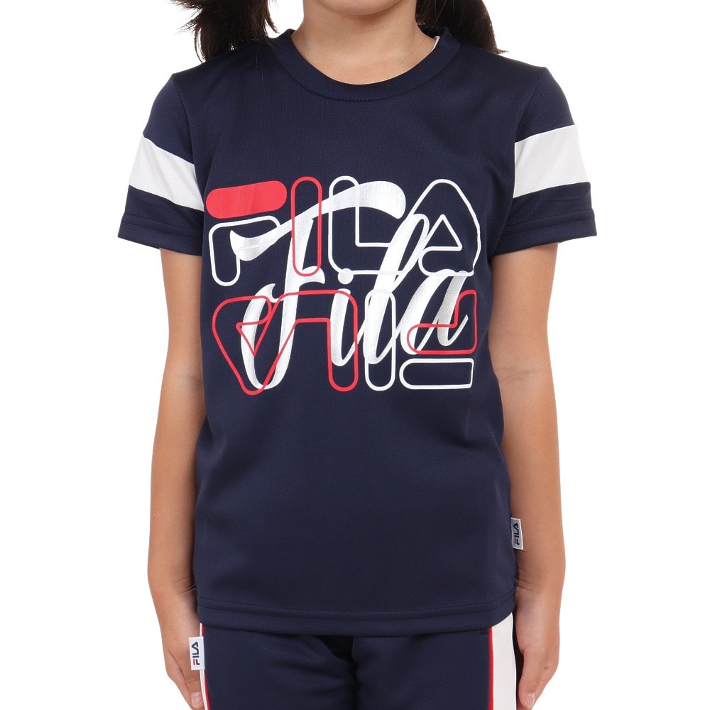 フィラ（FILA）（キッズ）ガールズ 半袖Tシャツ 113-704 NV