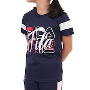 (キッズ)ガールズ 半袖Tシャツ 113-704 NV