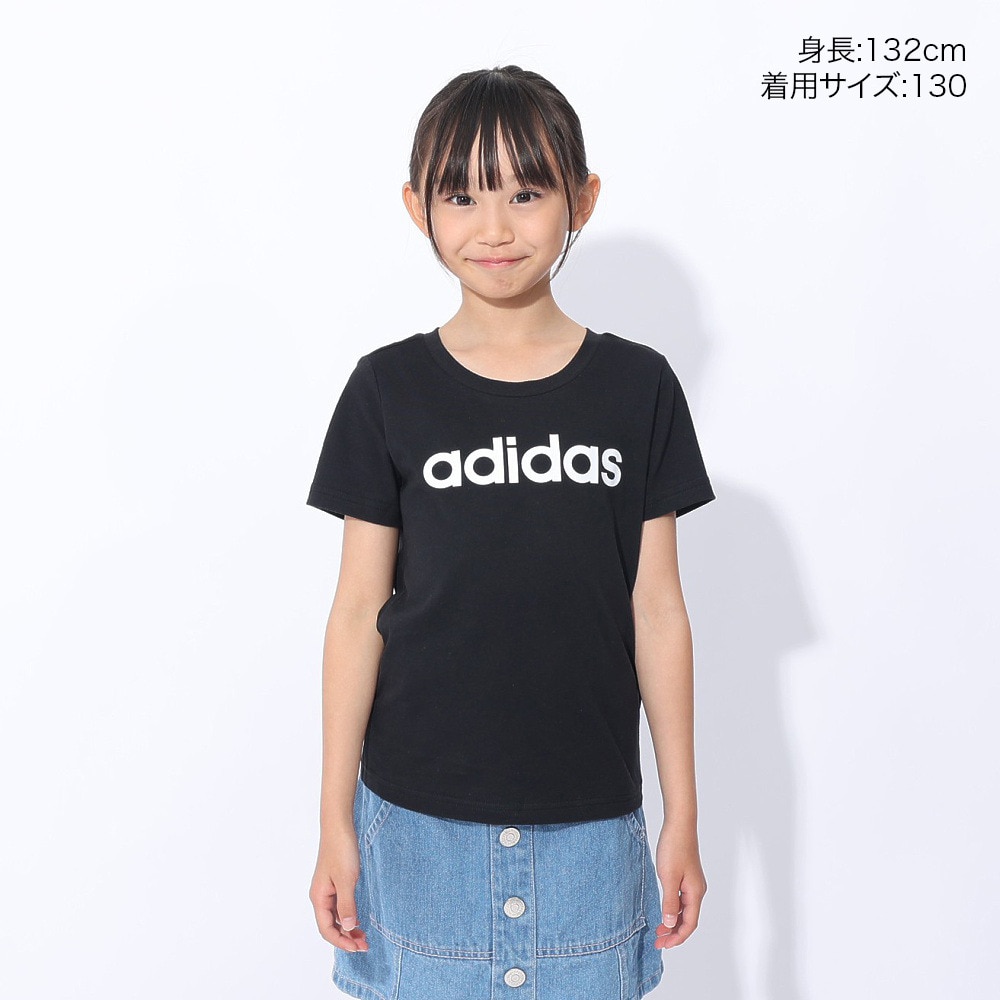 アディダス（adidas）（キッズ）半袖Tシャツ キッズ エッセンシャルズ コットン スリムフィット ECK52-IC3149
