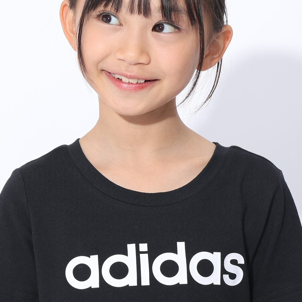 アディダス（adidas）（キッズ）半袖Tシャツ キッズ エッセンシャルズ コットン スリムフィット ECK52-IC3149