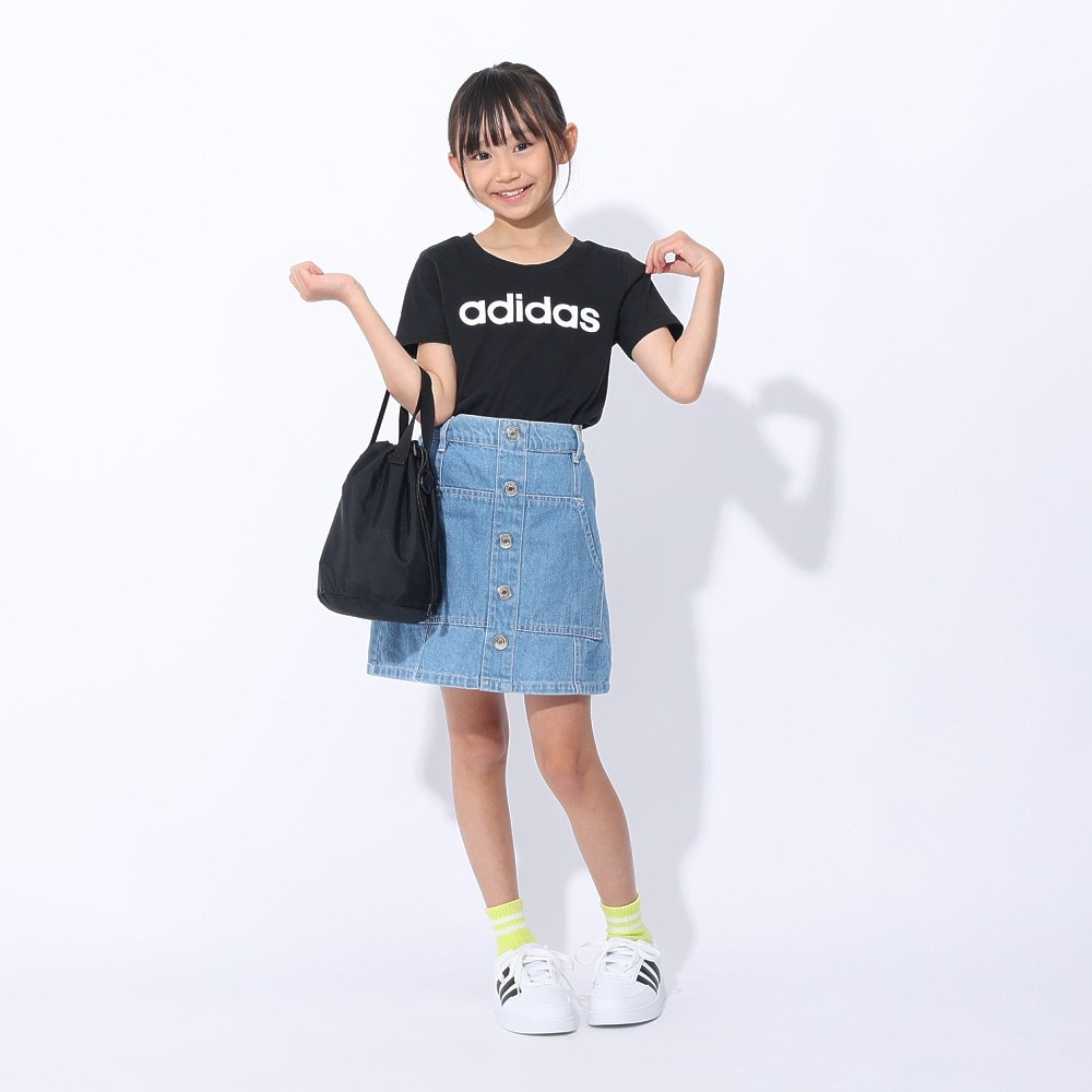 アディダス（adidas）（キッズ）半袖Tシャツ キッズ エッセンシャルズ コットン スリムフィット ECK52-IC3149