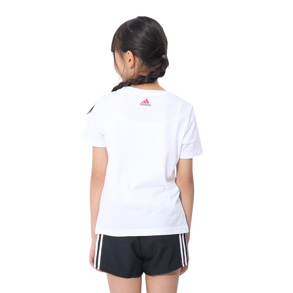 アディダス（adidas）（キッズ）半袖Tシャツ キッズ エッセンシャルズ コットン スリムフィット ECK52-IC3150