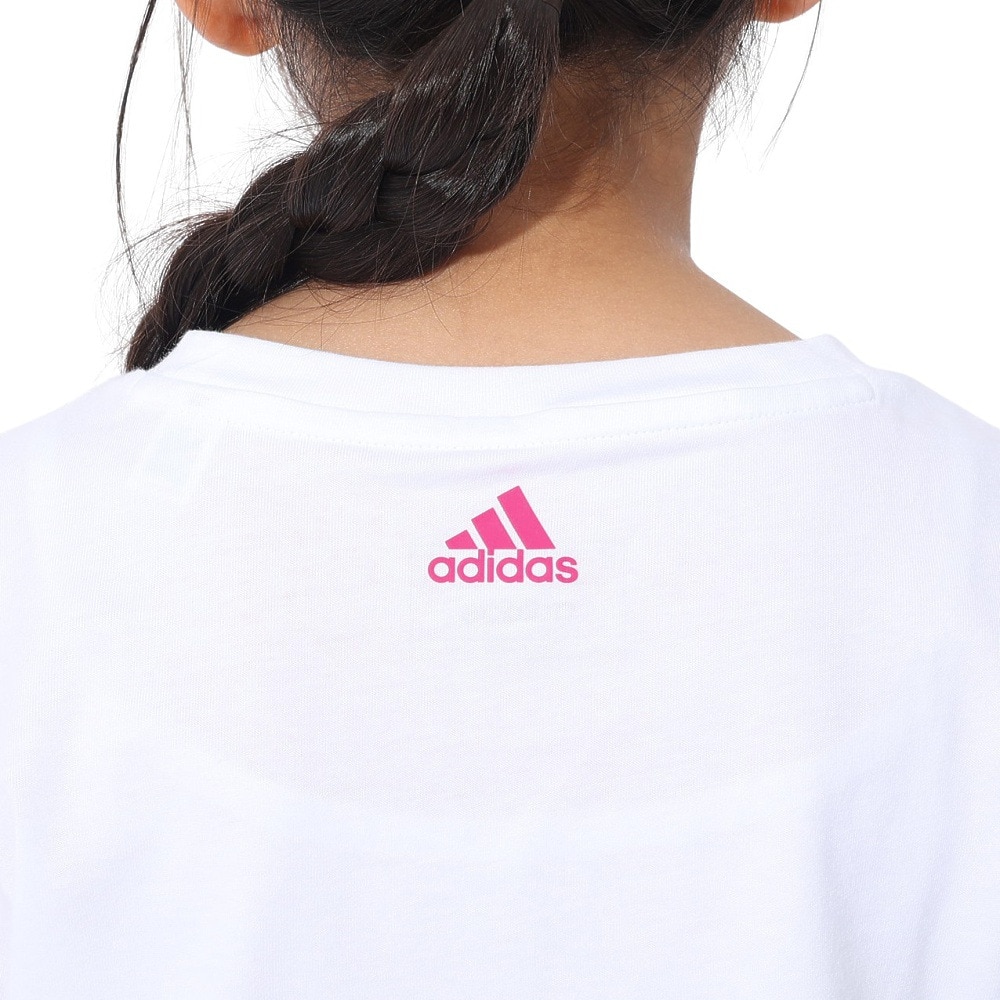 アディダス（adidas）（キッズ）半袖Tシャツ キッズ エッセンシャルズ コットン スリムフィット ECK52-IC3150