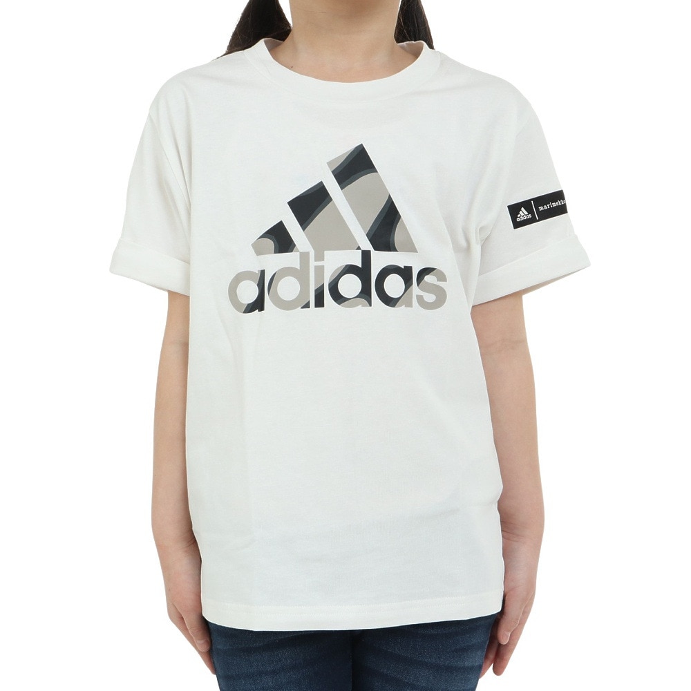 アディダス（adidas）（キッズ）半袖シャツ キッズ マリメッコ グラフィック ECU22-IB9150