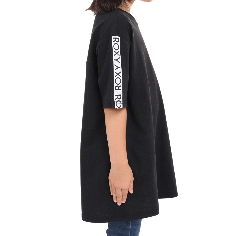 ロキシー（ROXY）（キッズ）半袖Tシャツ キッズ MINI DAY BY DAY Tシャツ ワンピース TDR232106 BLK