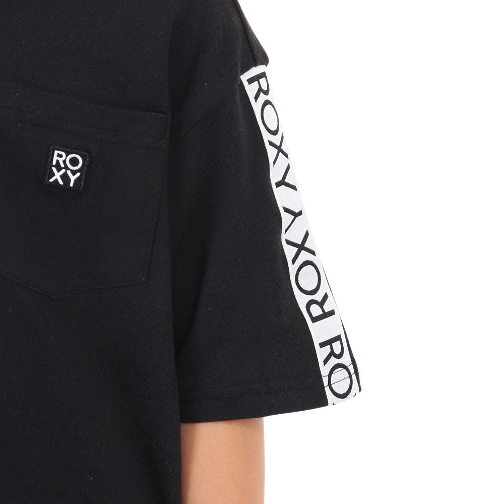 ロキシー（ROXY）（キッズ）半袖Tシャツ キッズ MINI DAY BY DAY Tシャツ ワンピース TDR232106 BLK