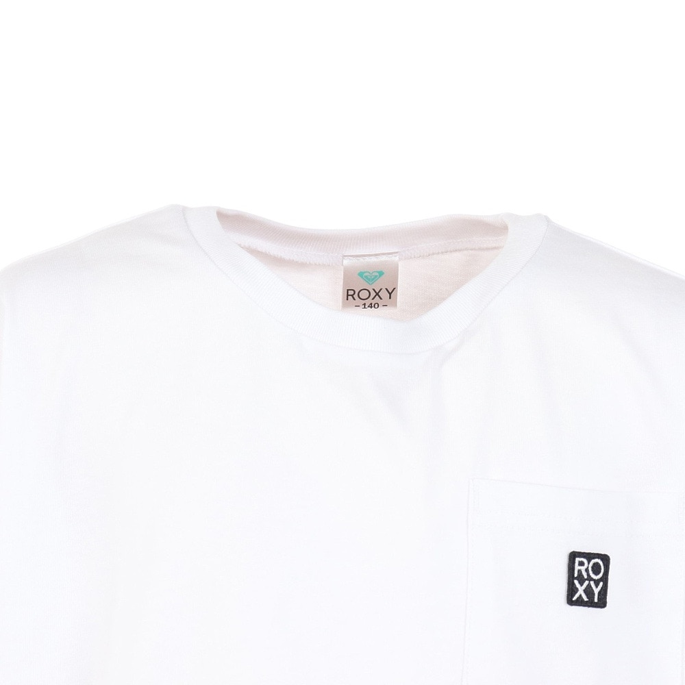 ロキシー（ROXY）（キッズ）半袖Tシャツ キッズ MINI DAY BY DAY Tシャツ ワンピース TDR232106 WHT
