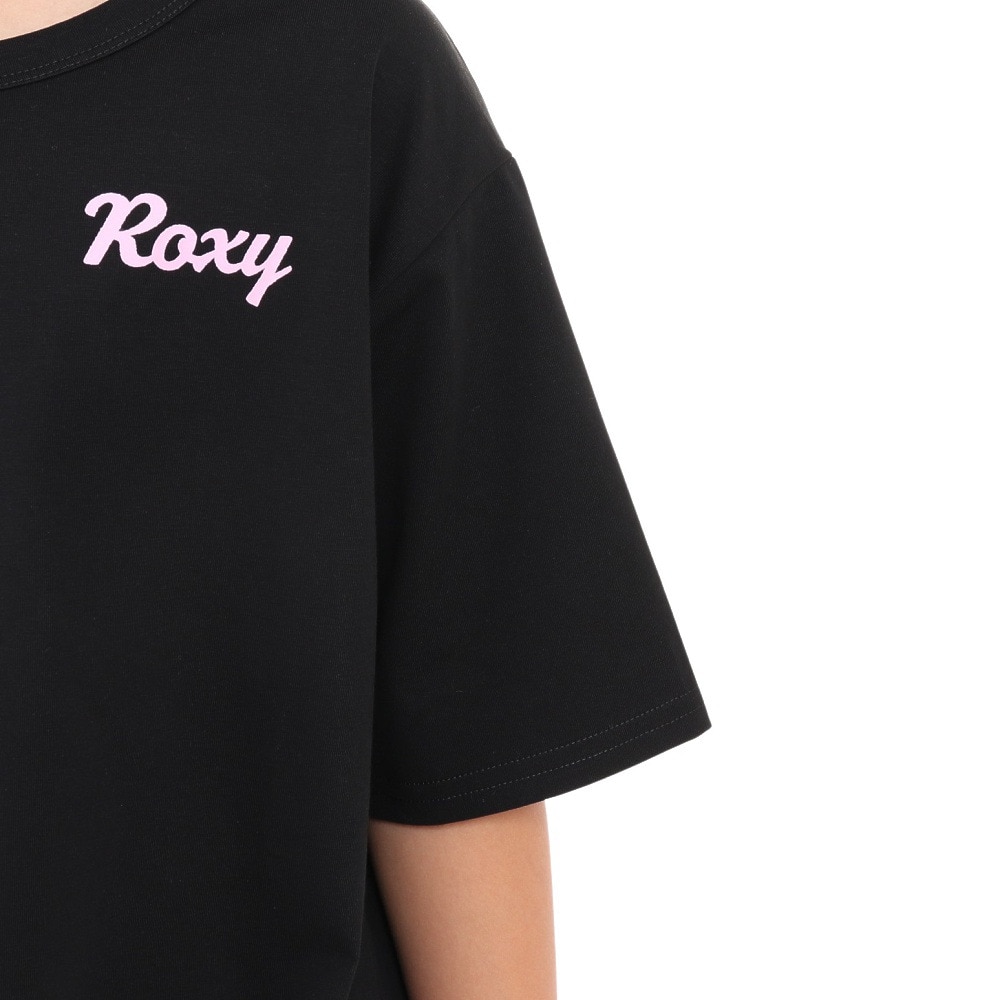 ロキシー（ROXY）（キッズ）半袖Tシャツ キッズ MINI SUNNY SUNSET ラッシュガード TLY232103 BLK