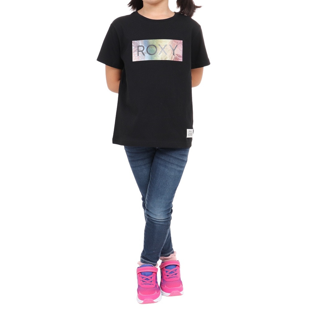 ロキシー（ROXY）（キッズ）半袖Tシャツ キッズ TIME PASSES  TST231640T BLK