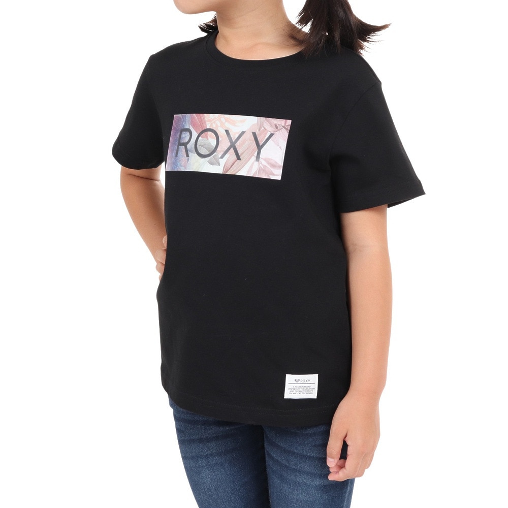 ロキシー（ROXY）（キッズ）半袖Tシャツ キッズ TIME PASSES  TST231640T BLK