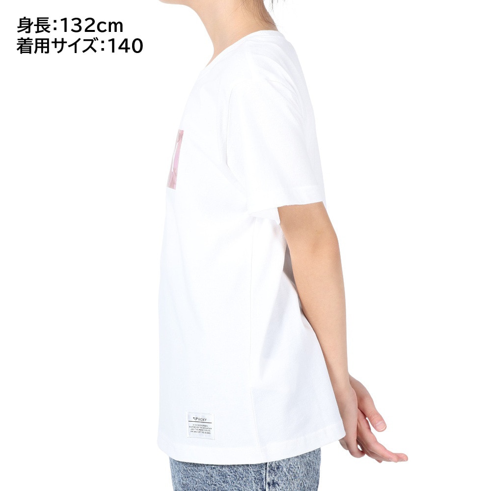 ロキシー（ROXY）（キッズ）半袖Tシャツ キッズ  TIME PASSES  TST231640T WHT