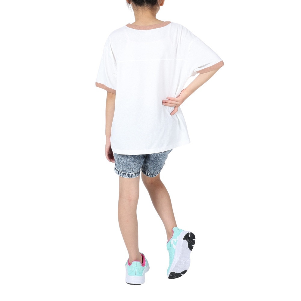ロキシー（ROXY）（キッズ）半袖Tシャツ キッズ MINI VINTAGE FLOWER LOGO TST232107 WHT