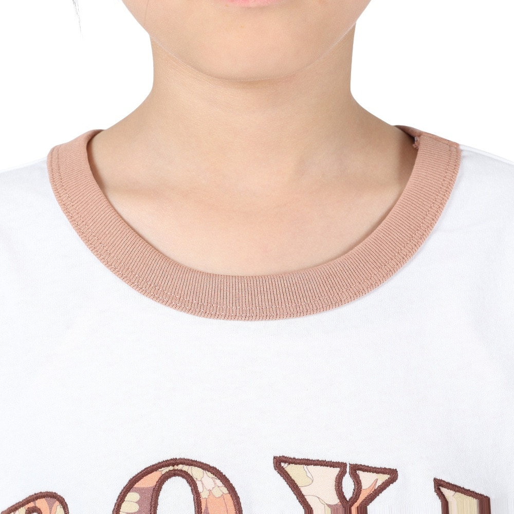 ロキシー（ROXY）（キッズ）半袖Tシャツ キッズ MINI VINTAGE FLOWER LOGO TST232107 WHT
