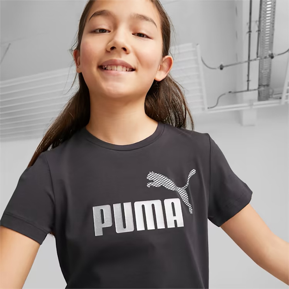 プーマ（PUMA）（キッズ）ガールズ ESS+ マーメード グラフィック 半袖 Tシャツ 675760 01 BLK