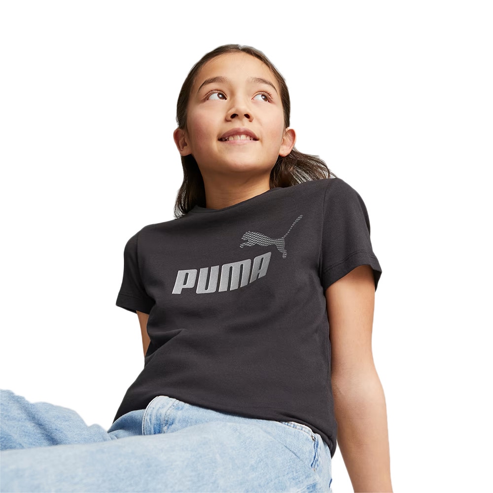 プーマ（PUMA）（キッズ）ガールズ ESS+ マーメード グラフィック 半袖 Tシャツ 675760 01 BLK