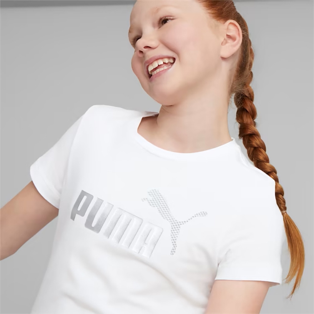 プーマ（PUMA）（キッズ）ガールズ ESS+ マーメード グラフィック 半袖 Tシャツ 675760 02 WHT