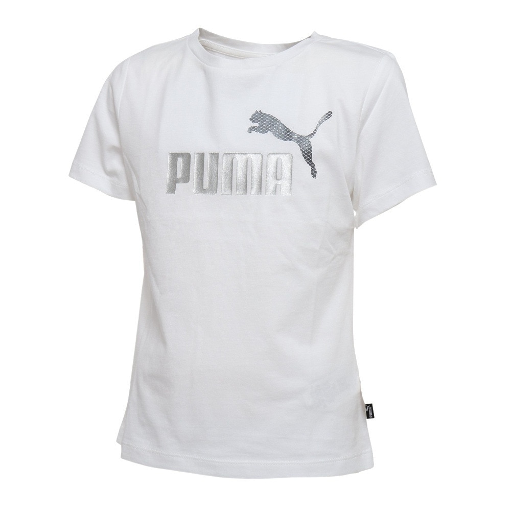 プーマ（PUMA）（キッズ）ガールズ ESS+ マーメード グラフィック 半袖 Tシャツ 675760 02 WHT