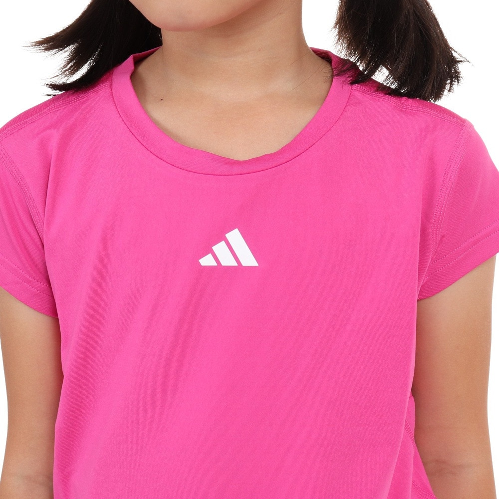 アディダス（adidas）（キッズ）ジュニア トレーニング AEROREADY スリーストライプス Tシャツ ECJ16-IC0353