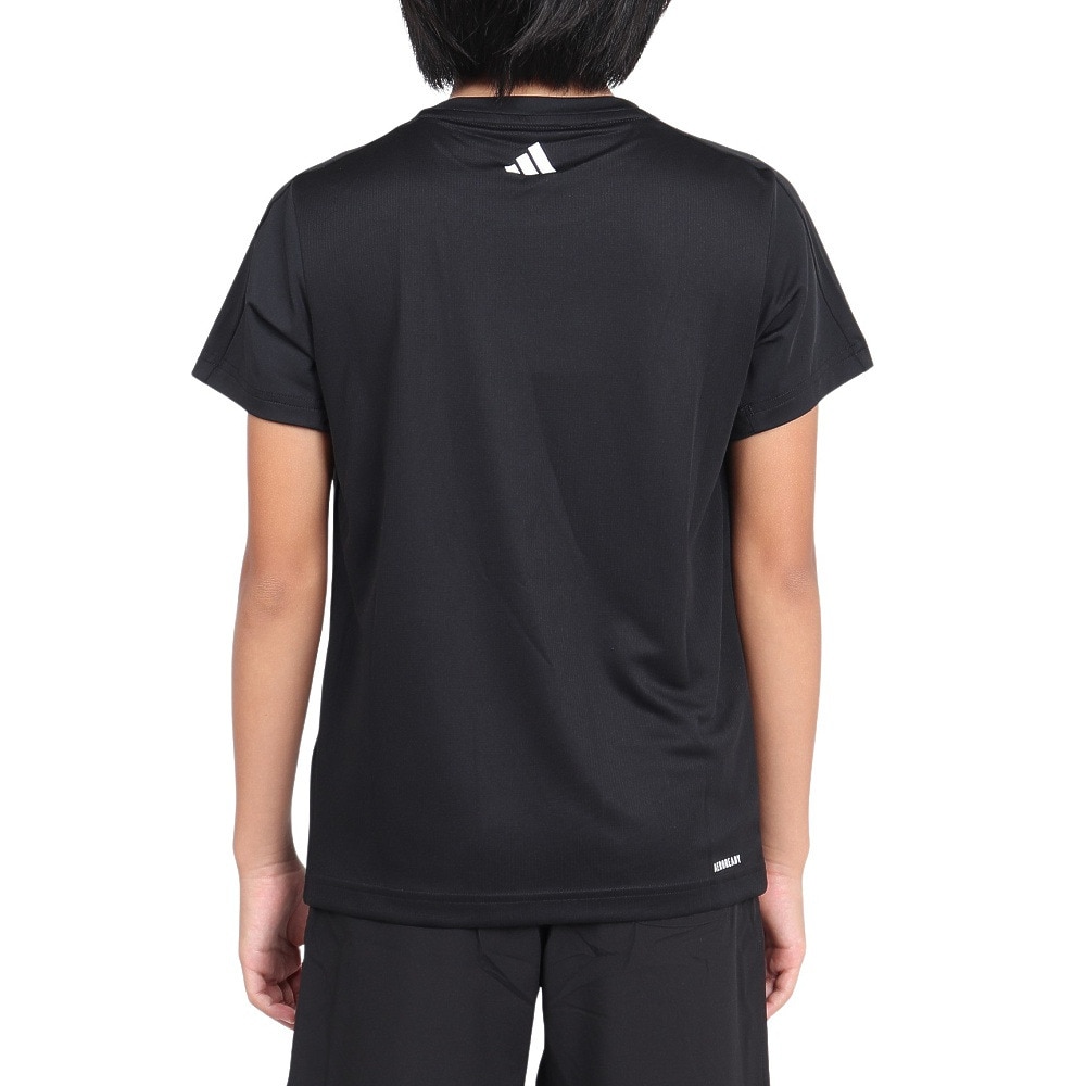 アディダス（adidas）（キッズ）ガール エッセンシャルズ AEROREADY ロゴ レギュラーフィット 半袖Tシャツ ECK74-HR5783