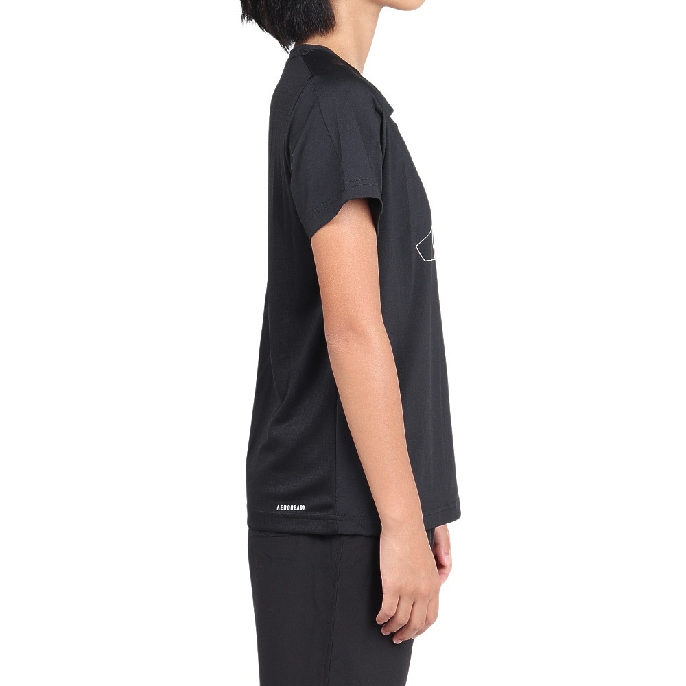 アディダス（adidas）（キッズ）ガール エッセンシャルズ AEROREADY ロゴ レギュラーフィット 半袖Tシャツ ECK74-HR5783
