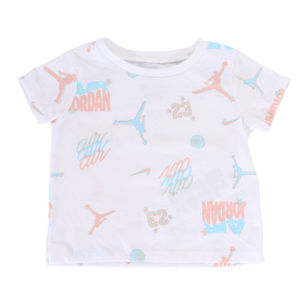 ジョーダン（JORDAN）（キッズ）半袖Tシャツ 上下セット ガールズ アイコン プレイバイク 15C412-EEJ