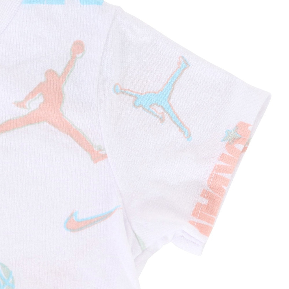 ジョーダン（JORDAN）（キッズ）半袖Tシャツ 上下セット ガールズ アイコン プレイバイク 15C412-EEJ