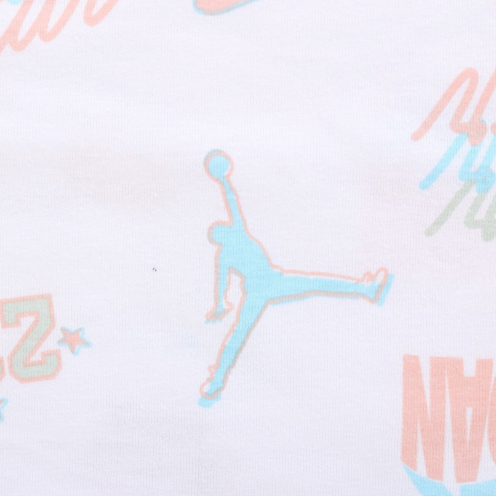 ジョーダン（JORDAN）（キッズ）半袖Tシャツ 上下セット ガールズ アイコン プレイバイク 15C412-EEJ