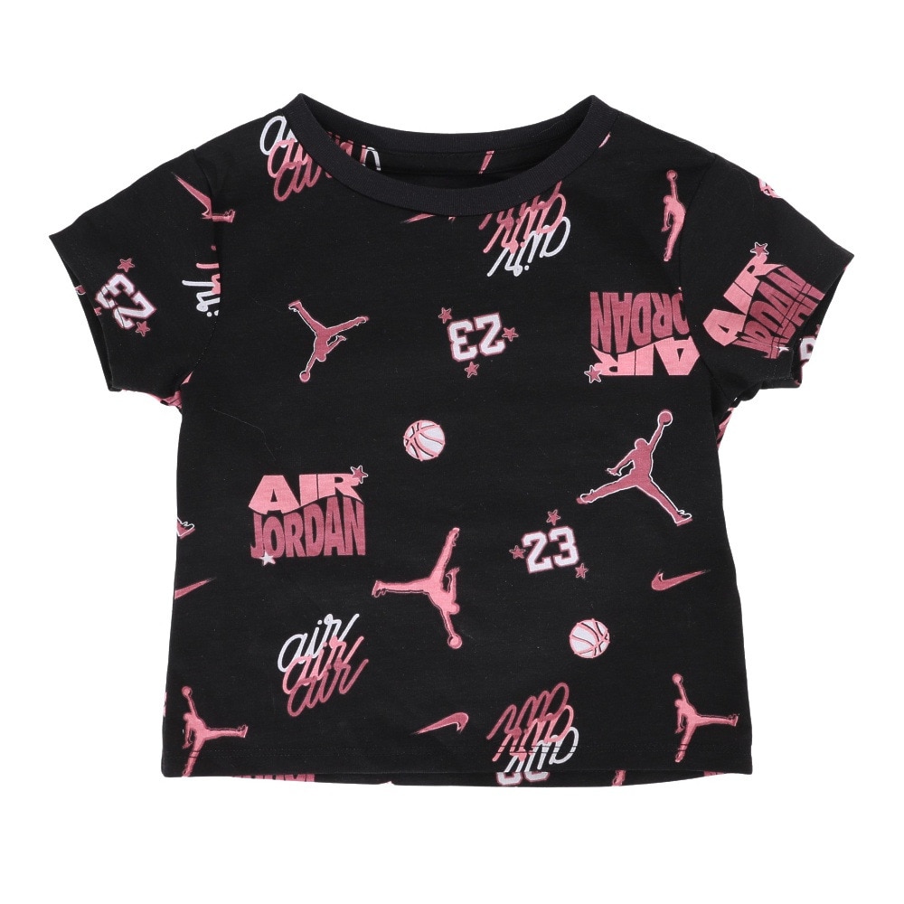 ジョーダン（JORDAN）（キッズ）半袖Tシャツ 上下セット ガールズ アイコン プレイバイク 25C412-P9I