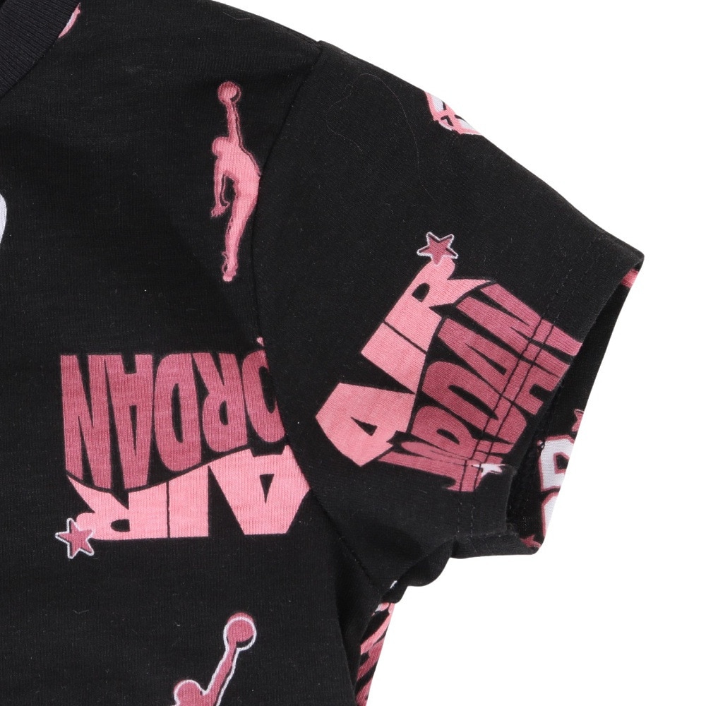 ジョーダン（JORDAN）（キッズ）半袖Tシャツ 上下セット ガールズ アイコン プレイバイク 25C412-P9I