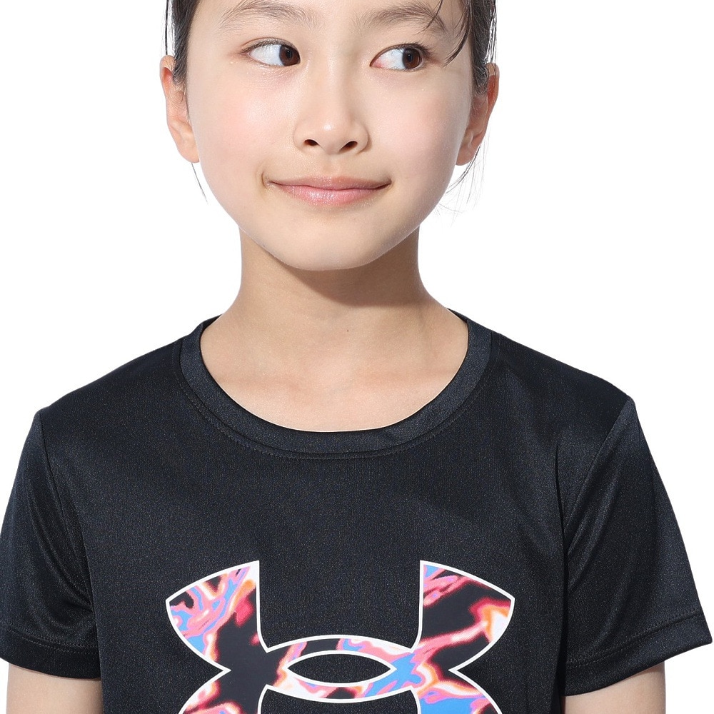 アンダーアーマー（UNDER ARMOUR）（キッズ）テック プリント ビッグロゴ 半袖Tシャツ 1377016 005