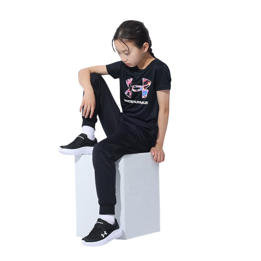 アンダーアーマー（UNDER ARMOUR）（キッズ）テック プリント ビッグロゴ 半袖Tシャツ 1377016 005