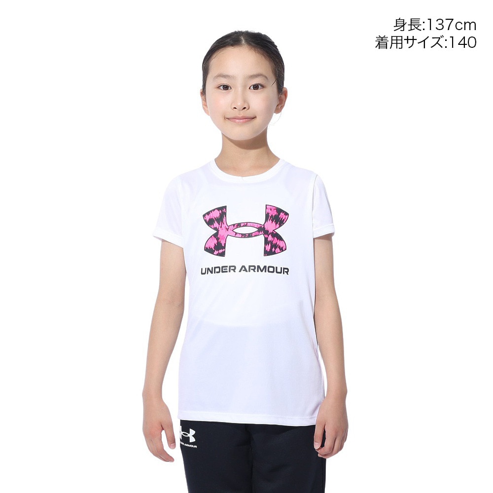 アンダーアーマー（UNDER ARMOUR）（キッズ）テック プリント ビッグロゴ 半袖Tシャツ 1377016 103