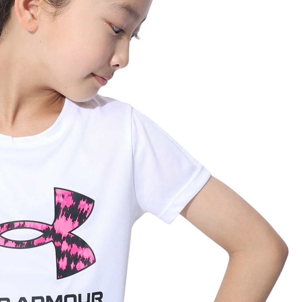 アンダーアーマー（UNDER ARMOUR）（キッズ）テック プリント ビッグロゴ 半袖Tシャツ 1377016 103
