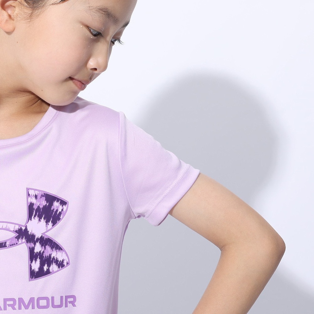 アンダーアーマー（UNDER ARMOUR）（キッズ）テック プリント ビッグロゴ 半袖Tシャツ 1377016 543