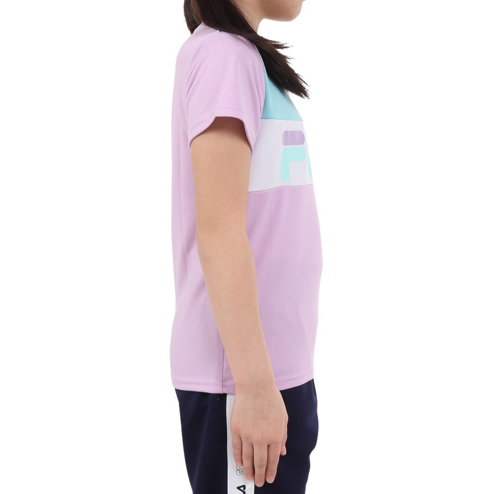 フィラ（FILA）（キッズ）ガールズ 半袖Tシャツ 114-700 LAV