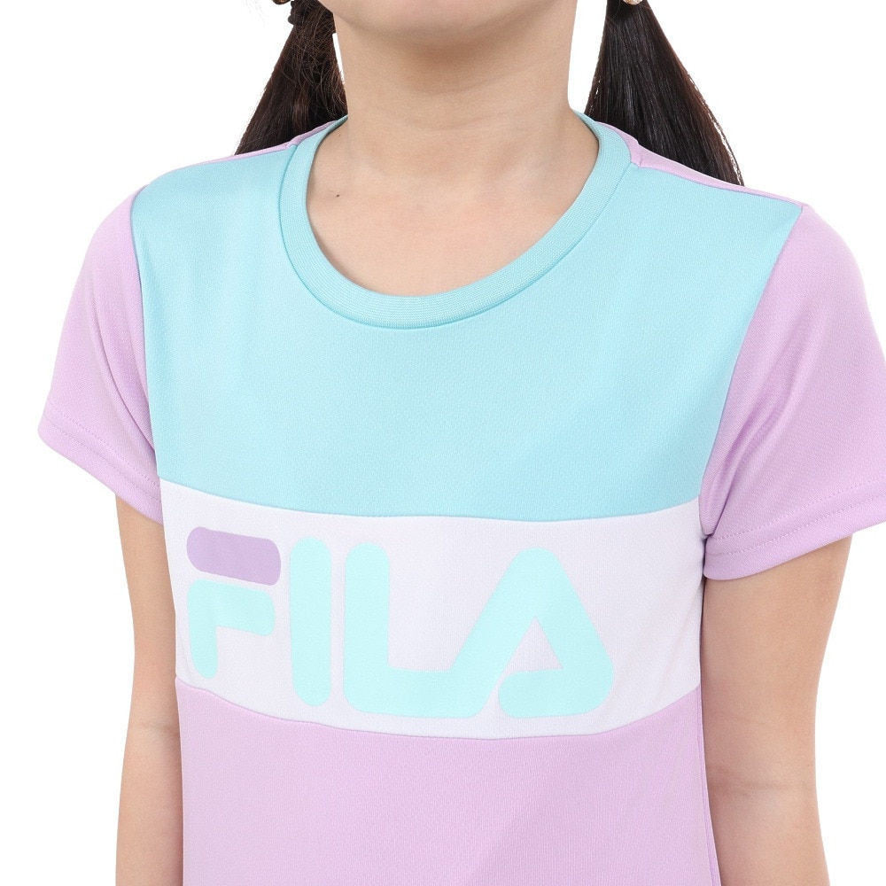 フィラ（FILA）（キッズ）ガールズ 半袖Tシャツ 114-700 LAV