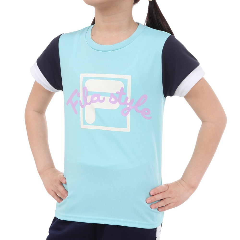 フィラ（FILA）（キッズ）ガールズ 半袖Tシャツ 114-701 MNT