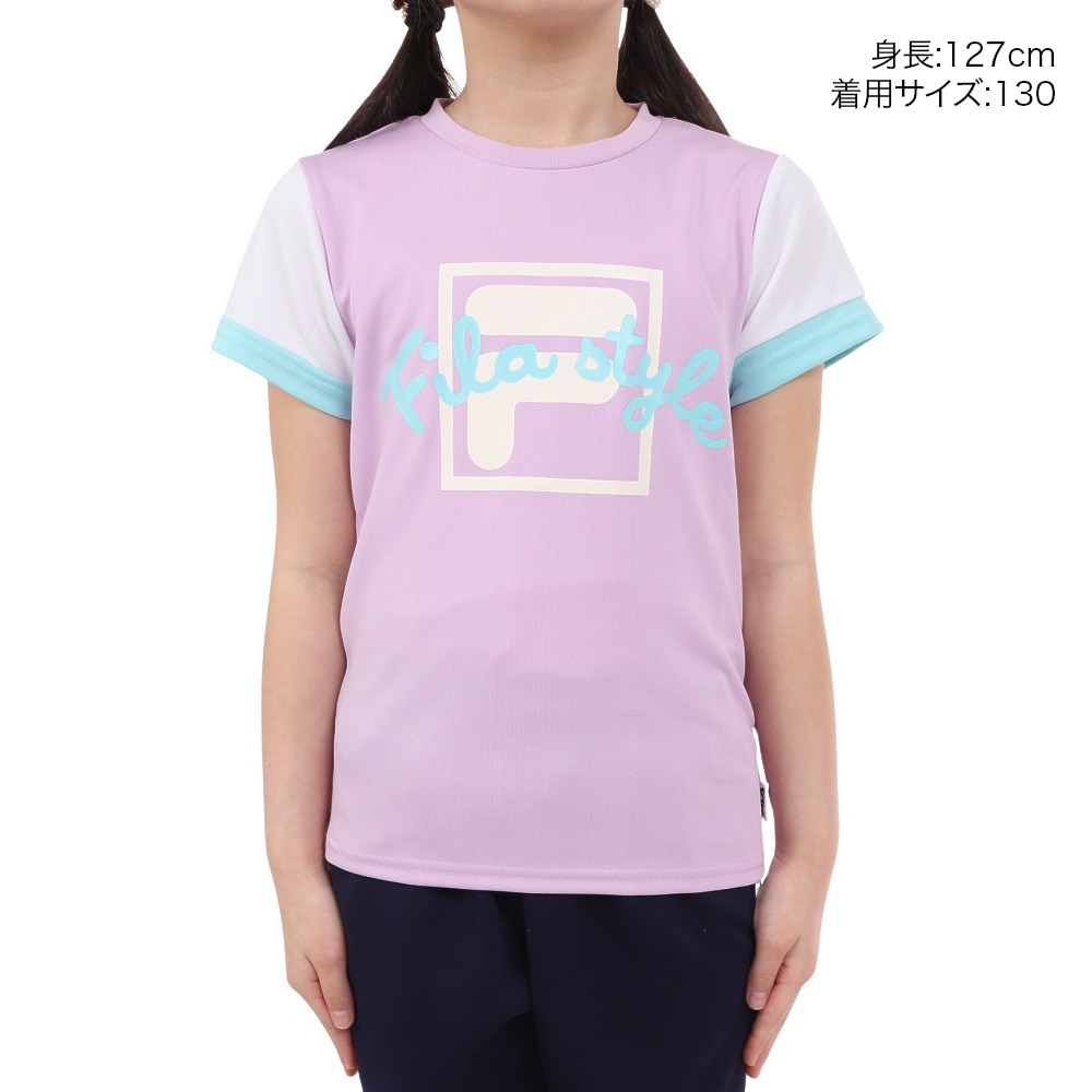 フィラ（FILA）（キッズ）ガールズ 半袖Tシャツ 114701 LAV