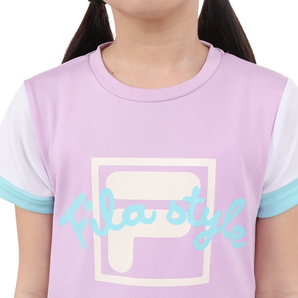 フィラ（FILA）（キッズ）ガールズ 半袖Tシャツ 114701 LAV