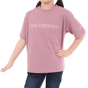 ニューバランス（new balance）（キッズ）ジュニア 吸水速乾 Linear logo 半袖Tシャツ ABT45062RSE