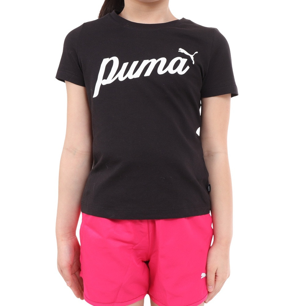 プーマ（PUMA）（キッズ）ジュニア ESS+ BLOSSOM Tシャツ 681385 01 BLK