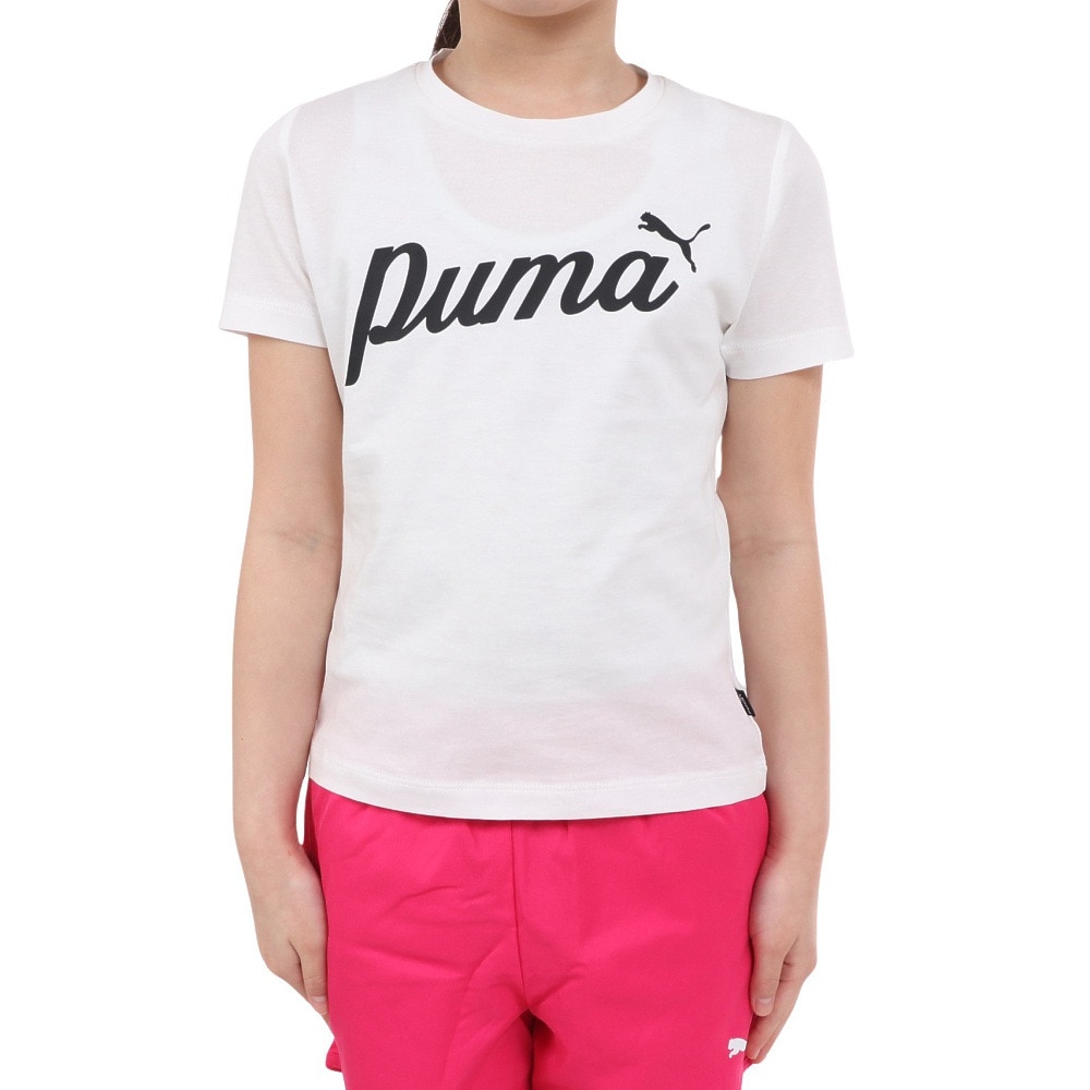 プーマ（PUMA）（キッズ）ジュニア ESS+ BLOSSOM Tシャツ 681385 02 WHT