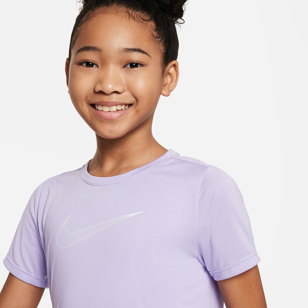 ナイキ（NIKE）（キッズ）ガールズ ドライフィット ショートスリーブ トレーニングトップ DD7639-515