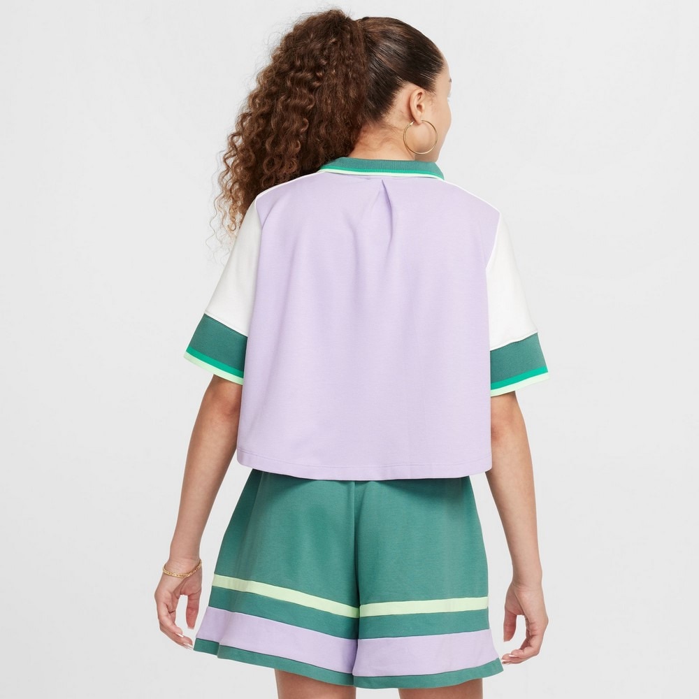 ナイキ（NIKE）（キッズ）ガールズ スポーツウエア ノベルティ CAPS クロップ トップ 半袖Tシャツ FV0188-515