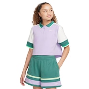 (キッズ)ガールズ スポーツウエア ノベルティ CAPS クロップ トップ 半袖Tシャツ FV0188-515