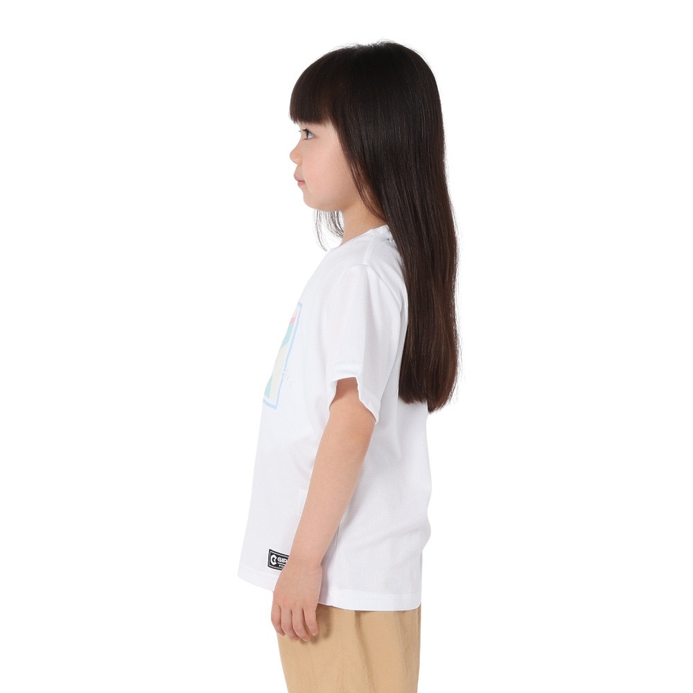 ジローム（GIRAUDM）（キッズ）ジュニア ドライプラス15 メッシュ 半袖Tシャツ GSCLT CT5S0058-TR865-GRJY WHT
