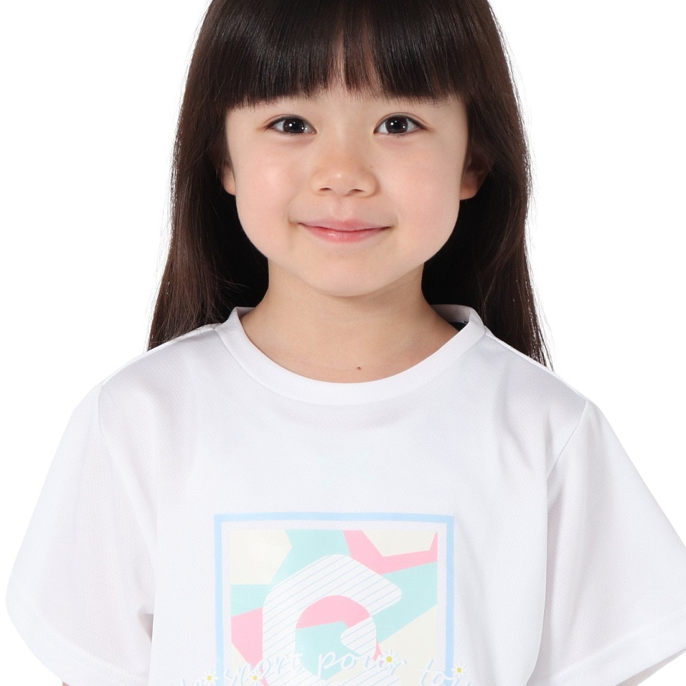ジローム（GIRAUDM）（キッズ）ジュニア ドライプラス15 メッシュ 半袖Tシャツ GSCLT CT5S0058-TR865-GRJY WHT