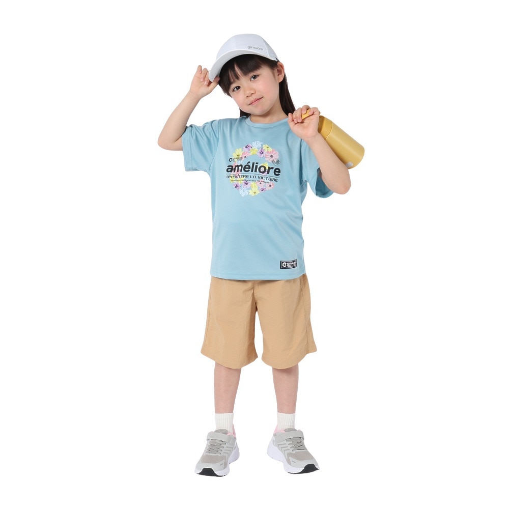 ジローム（GIRAUDM）（キッズ）ジュニア ドライプラス15 メッシュ 半袖Tシャツ GSFLT CT5S0059-TR865-GRJY BLU
