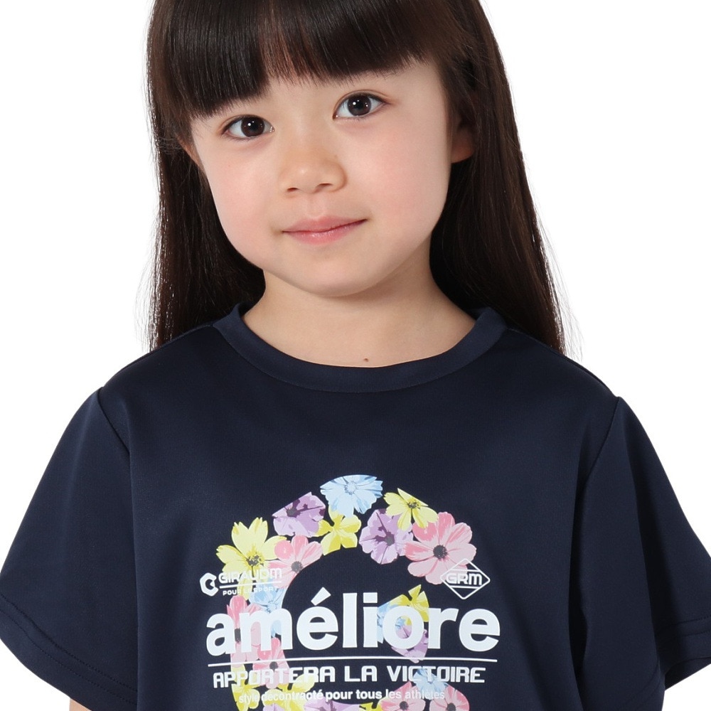 ジローム（GIRAUDM）（キッズ）ジュニア ドライプラス15 メッシュ 半袖Tシャツ GSFLT CT5S0059-TR865-GRJY NVY